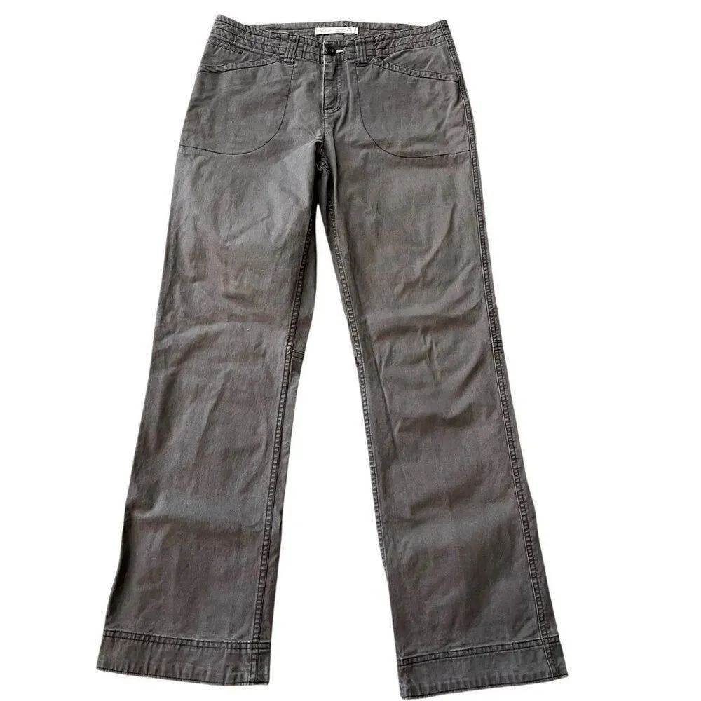 Woolrich Womens Size 6 L Gray Jeans 33 x 31 Casual Soft Stretch Button Pockets